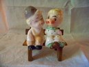 Kissing Policeman and Lady Salt and Pepper Japan