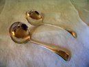 Two Small Ladles Silverplate Made in England Meridian