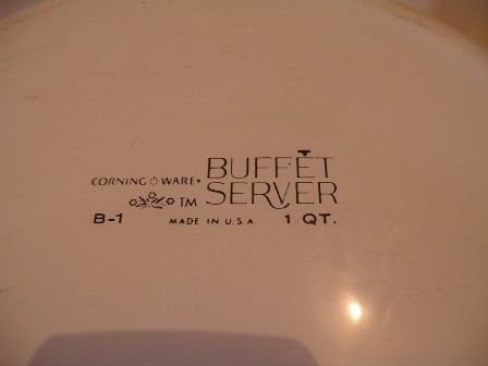 Corning Ware Buffet Server White Made in USA