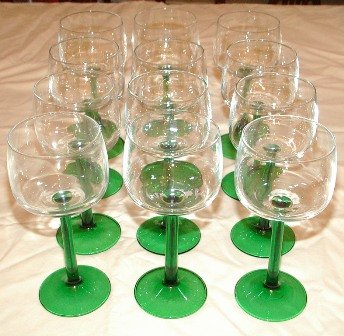 Luminarc Cris D'Arques Wines Emerald 12 Stems