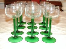 Luminarc Cris D'Arques Rhine Wines Emerald 12 Stems
