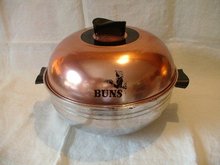 West Bend Bun Warmer Copper Finish Top