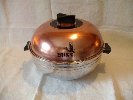 West Bend Bun Warmer Copper Finish Top