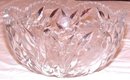 Crystal Bowl Etched Cut