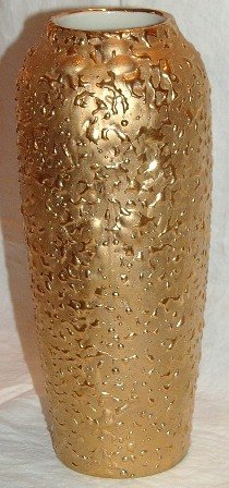 Vintage Vase Weeping Bright Gold 22K