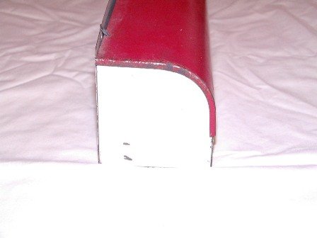 Vintage Red and White Paper Dispenser