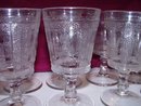 Adams Glass Cleopatra Pattern 8 Stems