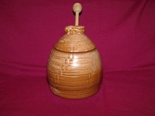 Honey Bee Honey Pot by Frankoma Mayan Aztec