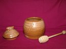 Honey Bee Honey Pot by Frankoma Mayan Aztec