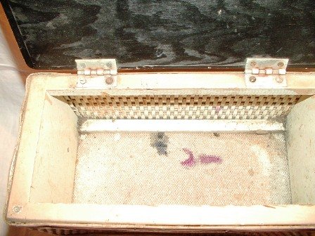Vintage Wicker Shoe Shine Box