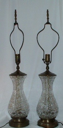 Vintage Leaded Crystal Lamps