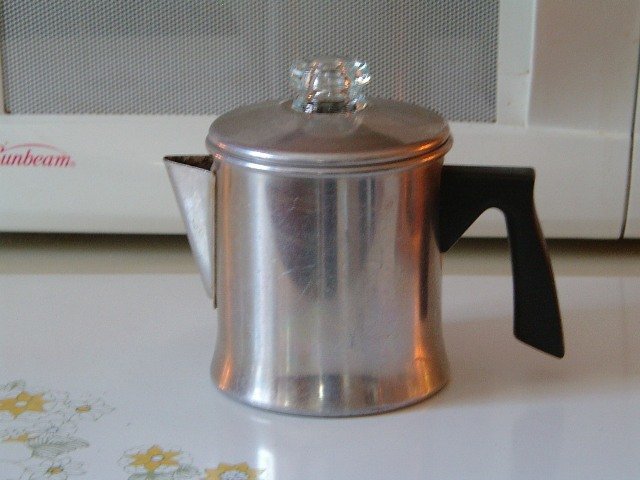 Tiny Coffee Pot Stove Top Percolator