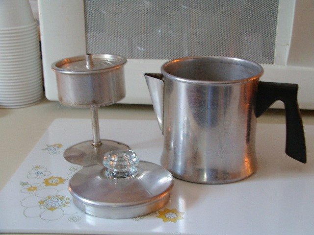 Tiny Coffee Pot Stove Top Percolator