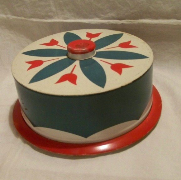 Tiny Cake Saver Tulips, Red, Green and White