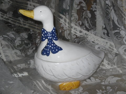 Large Goose Cookie Jar