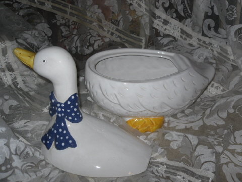 Large Goose Cookie Jar