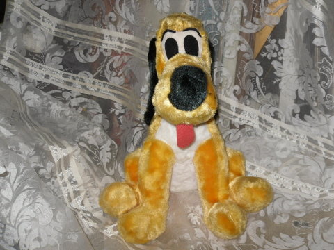 Vintage Walt Disney Productions Pluto Plush Toy