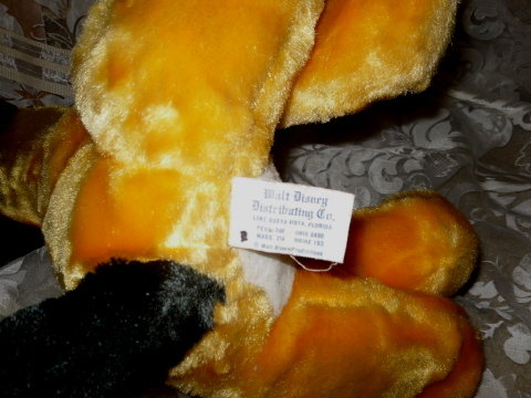 Vintage Walt Disney Productions Pluto Plush Toy