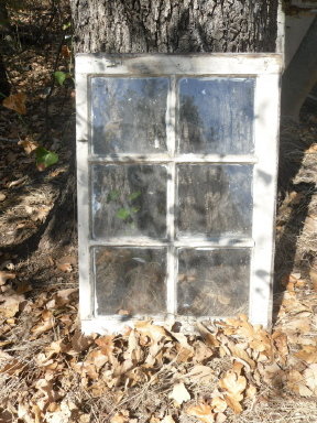 Vintage Wooden Window w/Glass