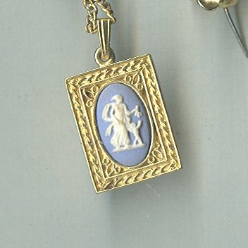 Vintage Wedgewood Jasperware Porcelain Pendant