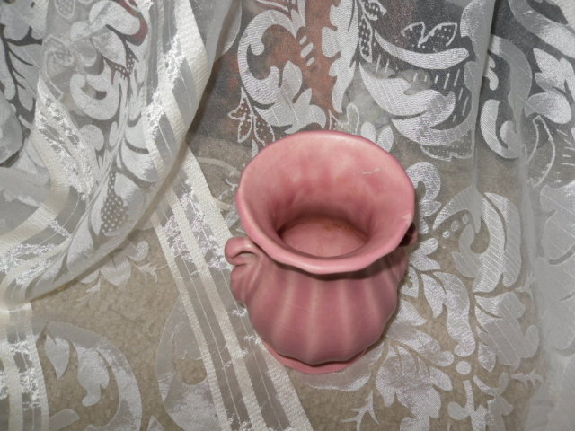 Vintage Pink Pottery Vase Weller ?? Roseville ?