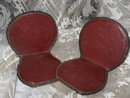 Vintage Hand Tooled Leather Horse Bookends