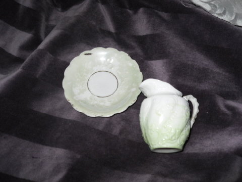 Vintage Miniature Bone China Bowl & Pitcher Set