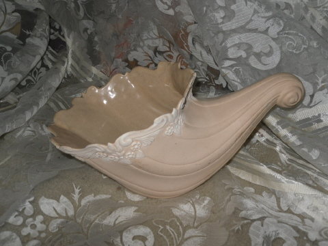 Large Porcelain Cornucopia Centerpiece