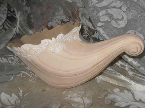 Large Porcelain Cornucopia Centerpiece