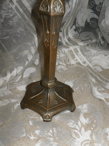 Vintage Bronze Art Metal Candlestick