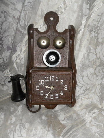 Vintage Wall Telephone Clock