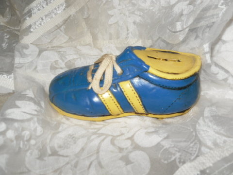 Vintage Shoe Coin Bank