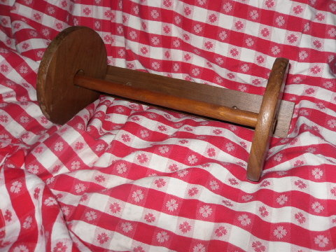 Vintage Wood Paper Towel Holder