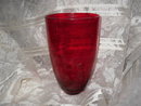 Vintage Large Red Glass Vase