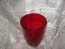 Vintage Large Red Glass Vase