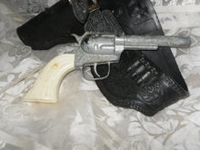 Vintage Pony Boy Metal Cap Gun w/Holster
