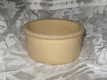 Vintage Robinson Ransbottom Pottery Chicken Feeder or Dog Bowl