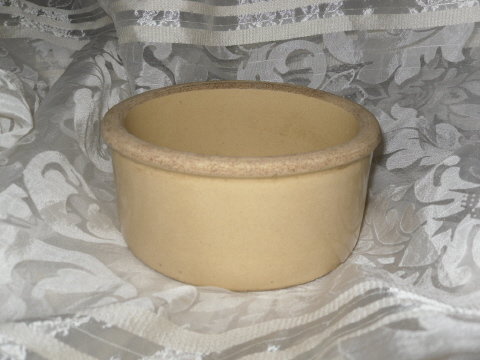 Vintage Robinson Ransbottom Pottery Chicken Feeder or Dog Bowl