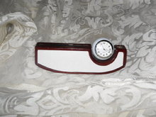 Golf Ball Clock w/Business Card Holder