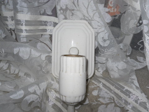 Vintage Porcelain Wall Mount Light Fixture