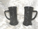 Vintage Black Amethyst Glass Tankard