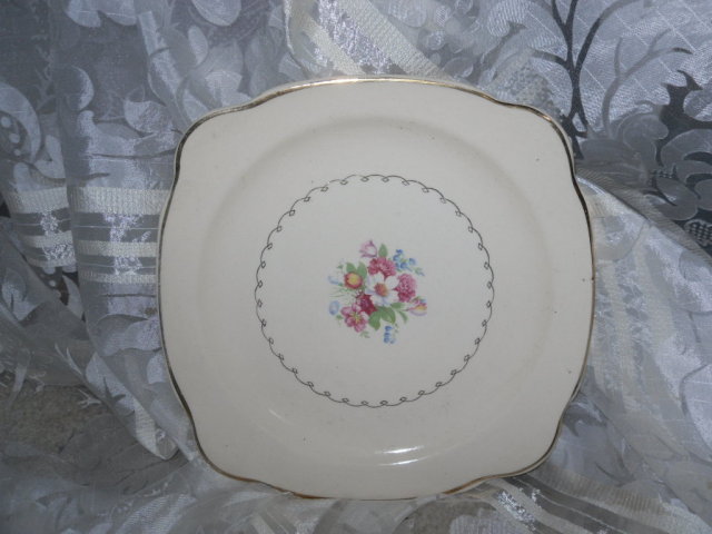 Vintage Paden City Pottery Square Plate