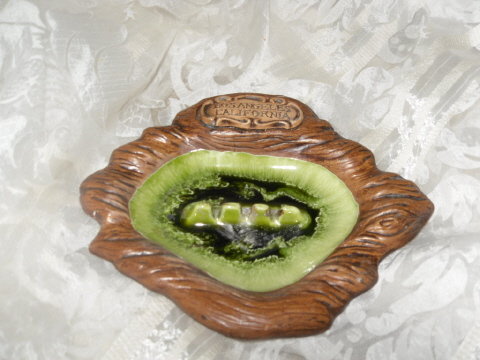 Vintage Treasure Craft Pottery Ashtray