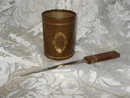 Vintage Leather Pencil Caddy & Letter Knife Opener