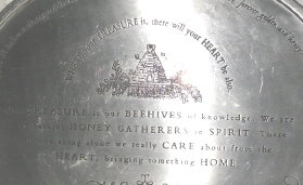 Metal Beehive Serving Tray