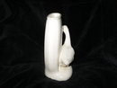 Vintage White Pottery Goose Vase Figurine **LOOK**