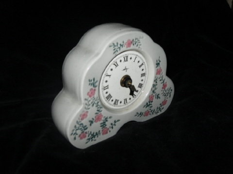 Vintage Porcelain German Wind Up Clock