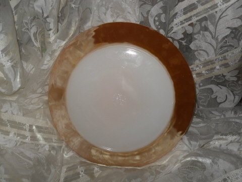 Vintage Fire King Peach Luster Cake Plate or Platter