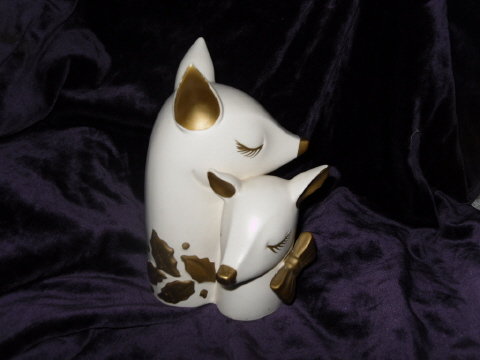 Vintage Holt Howard Reindeer Christmas Vase **RARE**