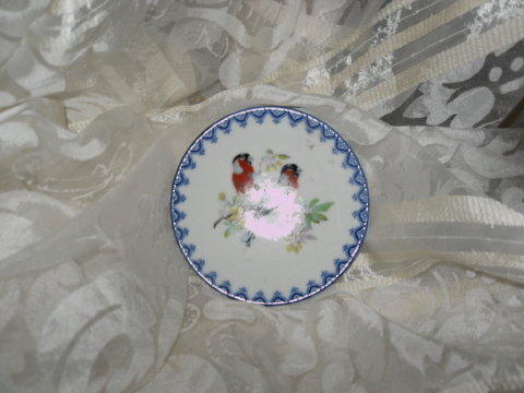 Vintage Small Porcelain Bird Plate